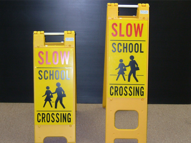 school crossing safety signs